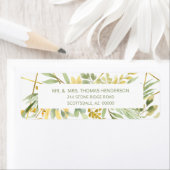 Étiquette Aquarelle Thanksgiving Elégant Terrarium Verdure (En situation)