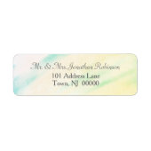 Étiquette Aquarelle tropicale (Devant)