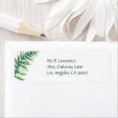 Étiquette Aquarelle verte (En situation)