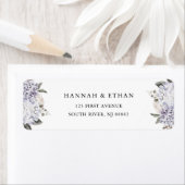 Étiquette Aquarelle vintage Hydrangea Floral | MARIAGE (En situation)