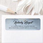 Étiquette Aquarelles bleu outremer (En situation)