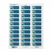 Étiquette Aquarium Motif (Feuille entière)