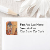 Étiquette Arabian Nights Exotic Belly Dancer avec Écharpes (En situation)