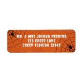 Étiquette Araignées et araignées (Devant)