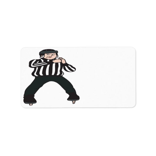 Étiquette Arbitre de hockey (Devant)