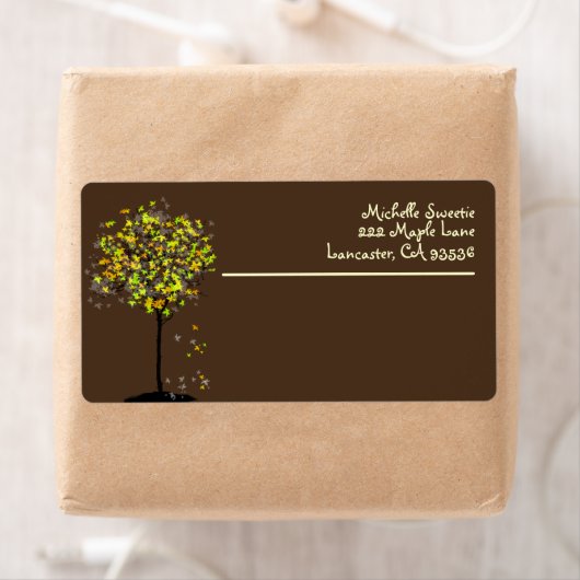 Étiquette Arbre à érable PixDezines (En situation)