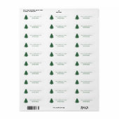 Étiquette Arbre à queue (Feuille entière)