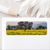 Étiquette Arbre dans une vision jaune (En situation)