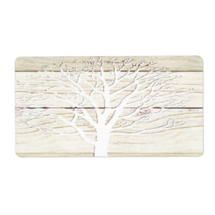 Étiquette Arbre de bois de flottage