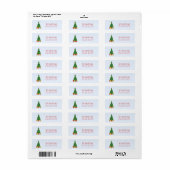 Étiquette Arbre de Noël 2020 (Feuille entière)