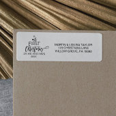 Étiquette Arbre de Noël Notre premier Noël en tant que M. et