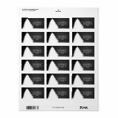 Étiquette Arbre de Noël | Vacances d'hiver (Feuille entière)