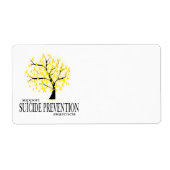 Étiquette Arbre de prévention du suicide (Devant)