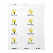 Étiquette Arbre de prévention du suicide (Feuille entière)