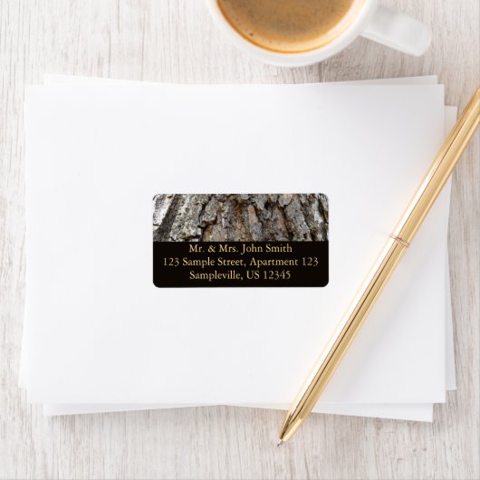 Étiquette Arbre écorce IV (En situation)