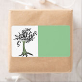 Étiquette Arbre vert (En situation)