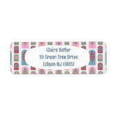 Étiquette Arbres Art déco (Devant)