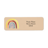 Étiquette Arc arc-en-ciel (Devant)