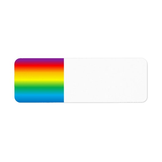 Étiquette arc-en-ciel (Devant)