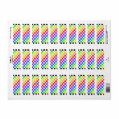 Étiquette Arc-en-ciel (Feuille entière)