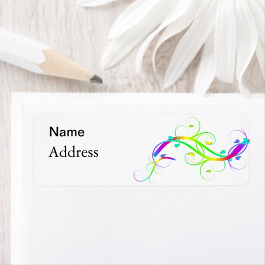 Étiquette Arc-en-ciel (En situation)