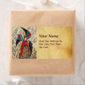 ÉTIQUETTE ARCHANGEL RAPHAEL ET PARCHEMENT DE POISSON (En situation)