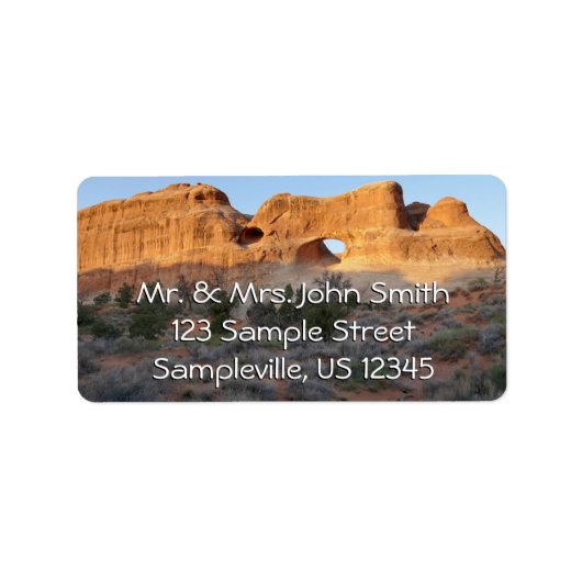 Étiquette Arche du tunnel le matin (Devant)