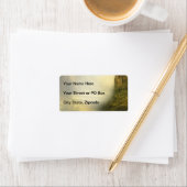 Étiquette Arche forestière enchantée (En situation)