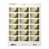 Étiquette Arche forestière enchantée (Feuille entière)