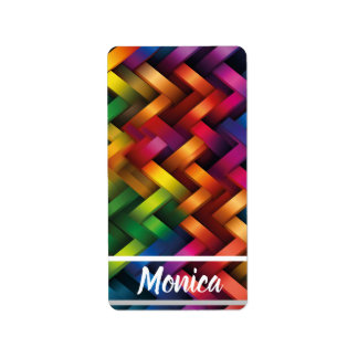 Étiquette Arcoíris de Geometría Vibrante