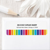 Étiquette Arcs-en-ciel (En situation)