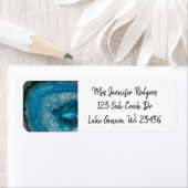 Étiquette Ardoise bleue Pierres Gems (En situation)