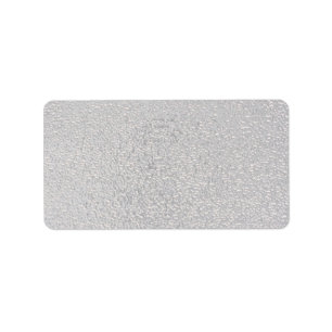 Étiquette Argent de relief