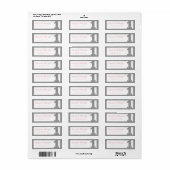 Étiquette Argent et rose Parties scintillant Faux Premier an (Feuille entière)