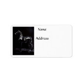 Étiquette Argent foncé (Devant)