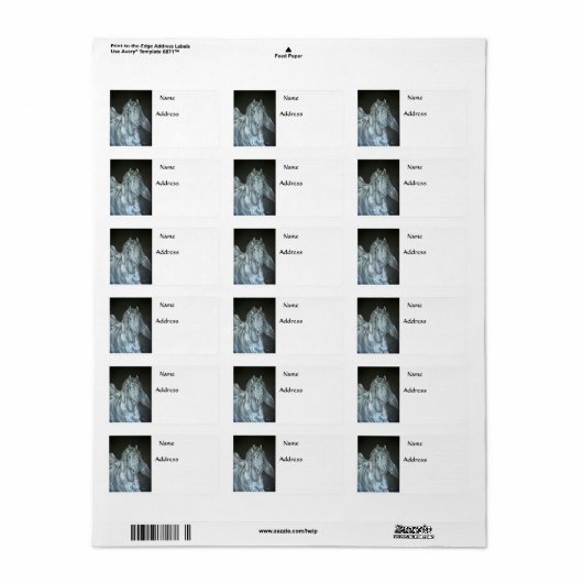 Étiquette Argentée (Feuille entière)