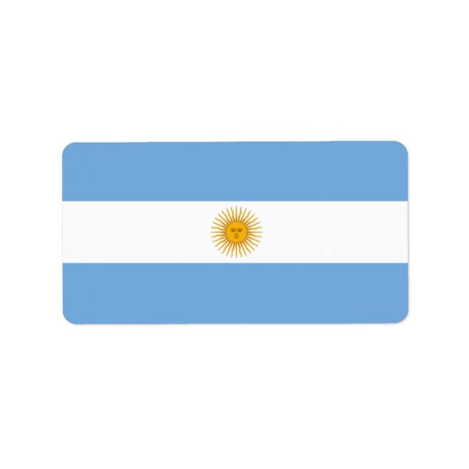Étiquette Argentina flag (Devant)