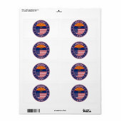 Étiquette Arizona, États-Unis (Feuille entière)