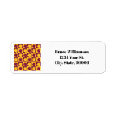 Étiquette Arizona Maroon Gold Personalize Return Address (Devant)