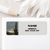 Étiquette Arizona Saguaro Cactus Plante du désert Sud-ouest (En situation)