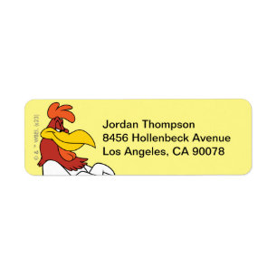 Étiquette Armoiries de Foghorn Leghorn franchies