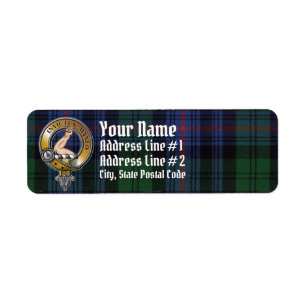 Étiquette Armstrong Tartan & Badge
