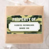 Étiquette Army Camo Property ID livre d'approvisionnement sc (En situation)