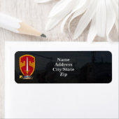 Étiquette Army MACV Vietnam nom de l'adresse de retour de gu (En situation)