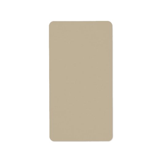 Étiquette Arrière-plan beige clair doux – Conception de mari (Devant)