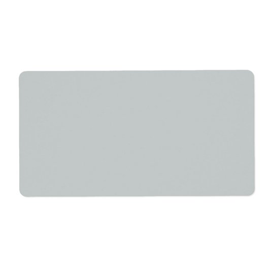 Étiquette Arrière - plan couleur gris glacier (Devant)