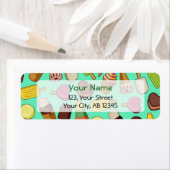 Étiquette Arrière - plan de glace (En situation)