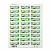 Étiquette Arrière - plan de glace (Feuille entière)