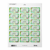 Étiquette Arrière - plan de glace (Feuille entière)