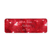 Étiquette Arrière - plan d'image de séquence rouge (Devant)